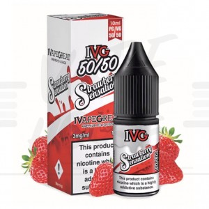 Strawberry Sensation 50/50 10ml eliquid by IVG eliquids - eLiquids / eJuices
