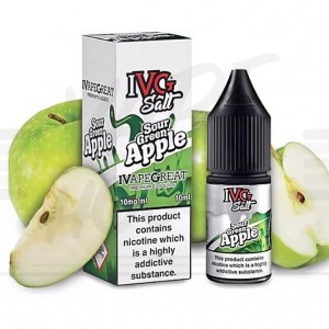 Sour Green Apple Nic Salt 10ml e-šķidrums no IVG eliquids - E-Šķidrumi