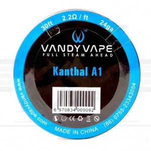 Stieple Kanthal A1 30ft no Vandy Vape - Spoles, Stieples un Vate